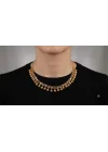 14 Ayar Altın Tek Sıralı Kişnişli Kolye 40 CM 12.78 GR KSN0372