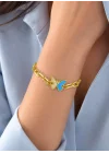 22 Ayar Altın Bileklik Künye Kelebek Model 7.13 GR KNY3323