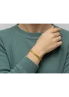 22 Ayar Altın Bileklik Künye Özel Tasarım 3.14 GR KNY4839