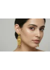 22 Ayar Altın Hint Küpe 9.01 GR KPE6265