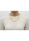 22 Ayar Altın Zincir Kolye 60 CM 9.6 GR ZNC3224