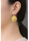14 Ayar Altın Tül Yıldız Küpe 3.31GR KPE9110