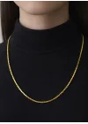 14 Ayar Altın Modern Pullu Zincir Modeli Kolye