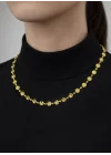 14 Ayar Altın Pullu Dorikalı Kolye
