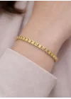 14 Ayar Altın Pullu Zincir Model Bileklik Künye