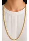 14 Ayar Altın Halat Modeli Zincir Kolye 4.80 GR 60-65 CM ZNC1735