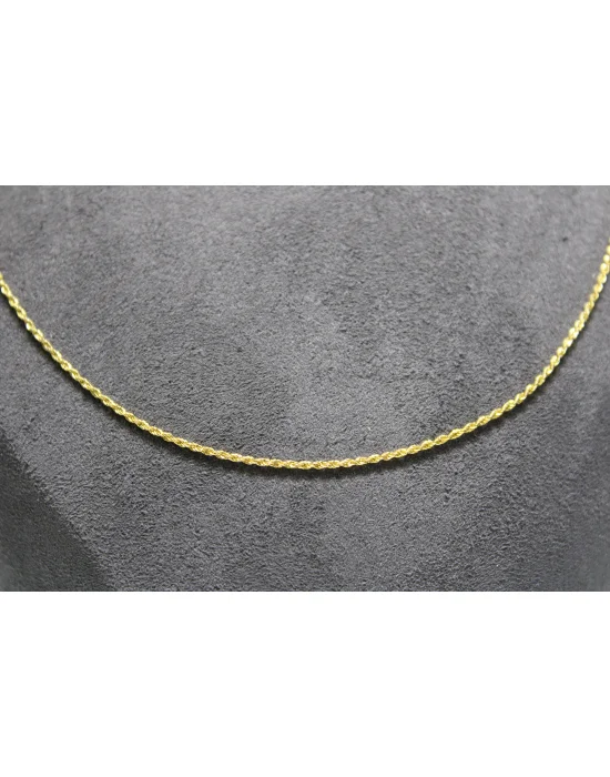 14 Ayar Altın Halat Modeli Zincir Kolye 0.87 GR