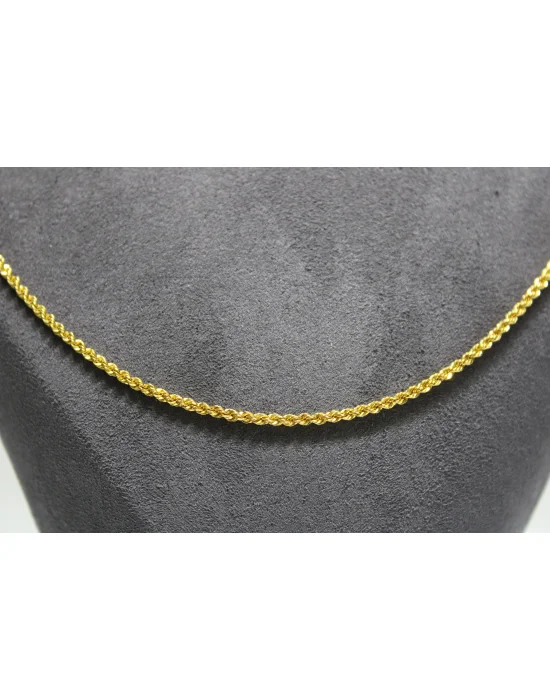 14 Ayar Altın Halat Modeli Zincir Kolye 3.43 GR 65CM