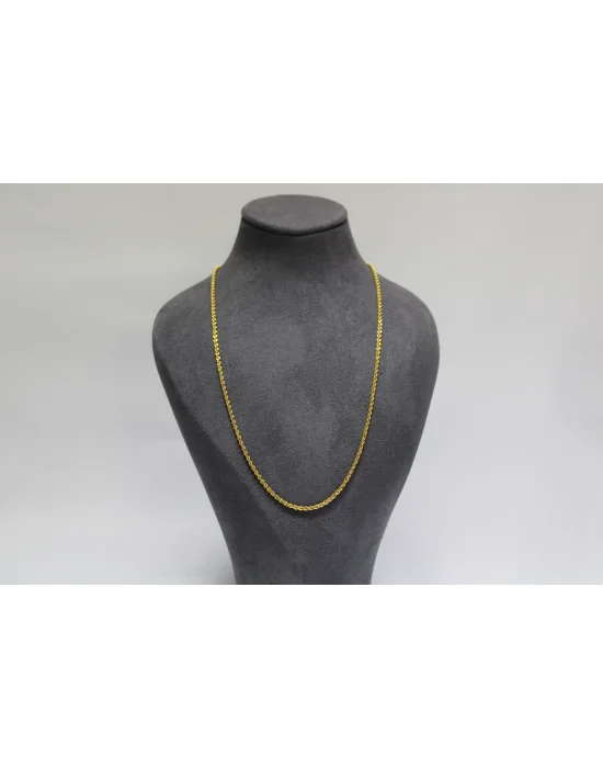 14 Ayar Altın Halat Modeli Zincir Kolye 3.43 GR 65CM