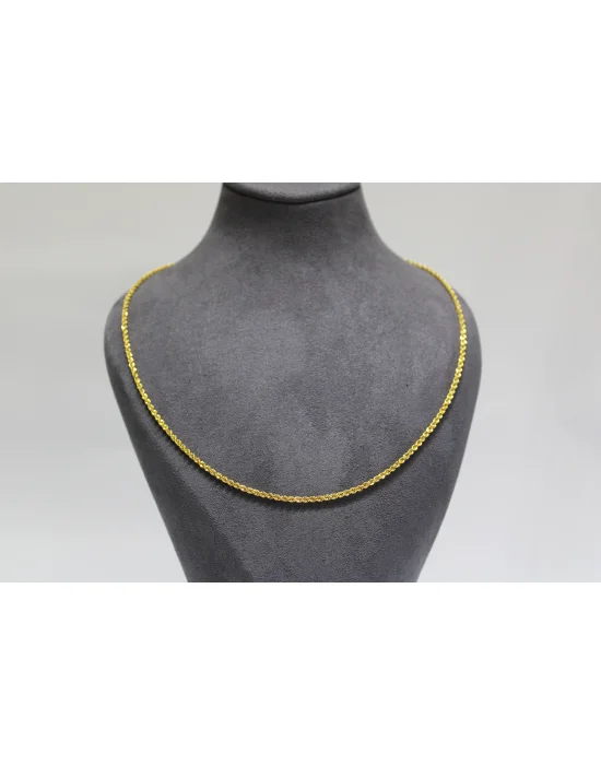 14 Ayar Altın Halat Modeli Zincir Kolye 3.43 GR 65CM