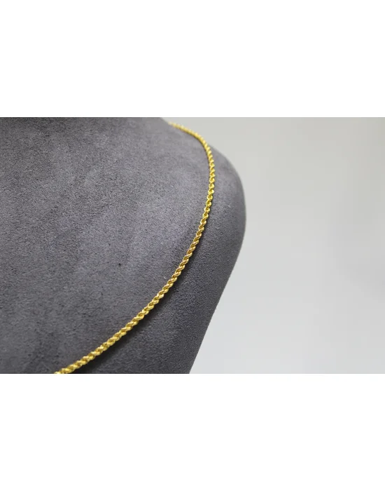 14 Ayar Altın Halat Modeli Zincir Kolye 3.43 GR 65CM