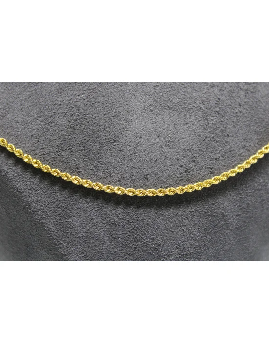 14 Ayar Altın Halat Modeli Zincir Kolye 3.49 GR 65CM