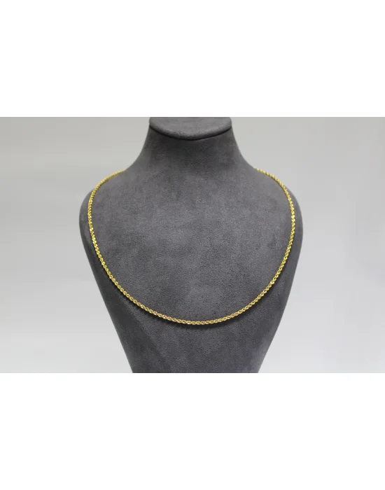 14 Ayar Altın Halat Modeli Zincir Kolye 3.49 GR 65CM