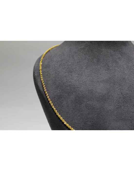 14 Ayar Altın Halat Modeli Zincir Kolye 3.49 GR 65CM