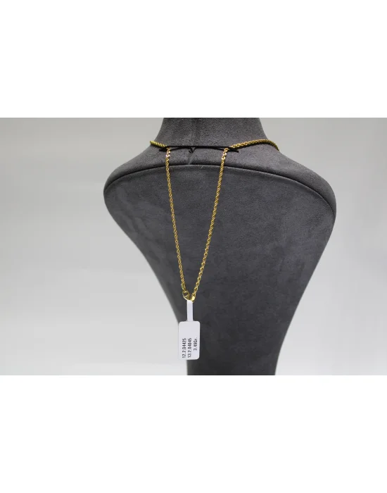 14 Ayar Altın Halat Modeli Zincir Kolye 3.49 GR 65CM
