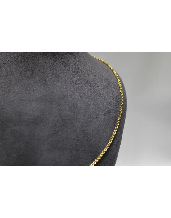 14 Ayar Altın Halat Modeli Zincir Kolye 3.49 GR 65CM