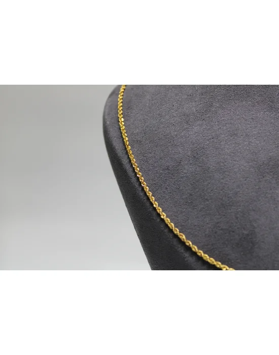 14 Ayar Altın Halat Modeli Zincir Kolye 3.50 GR 60 CM