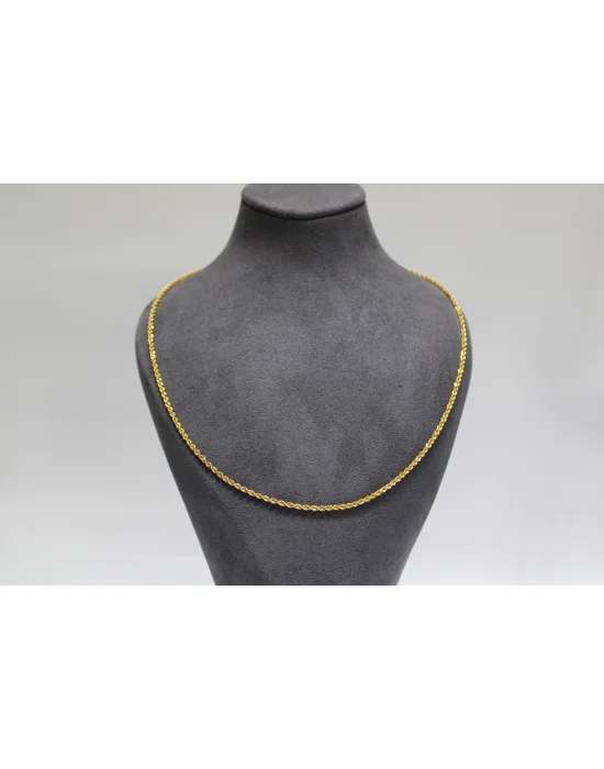 14 Ayar Altın Halat Modeli Zincir Kolye 3.50 GR 60 CM