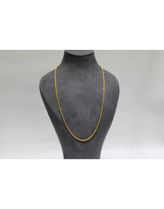 14 Ayar Altın Halat Modeli Zincir Kolye 3.50 GR 60 CM