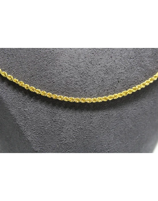 14 Ayar Altın Halat Modeli Zincir Kolye 3.51 GR 65 CM