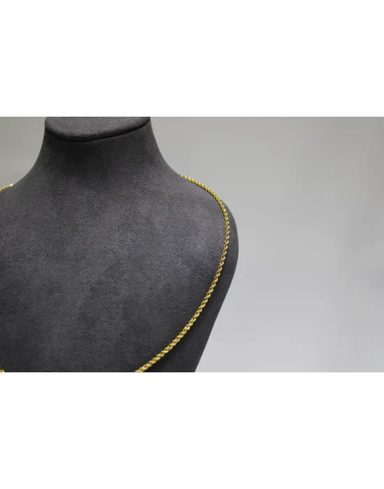 14 Ayar Altın Halat Modeli Zincir Kolye 3.51 GR 65 CM