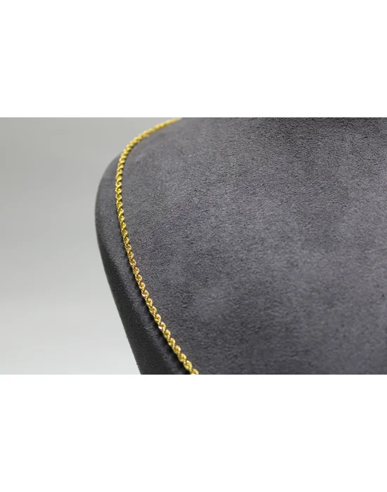 14 Ayar Altın Halat Modeli Zincir Kolye 3.55 GR 70 CM