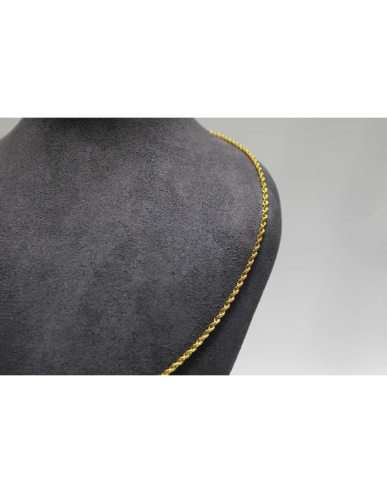 14 Ayar Altın Halat Modeli Zincir Kolye 3.55 GR 70 CM