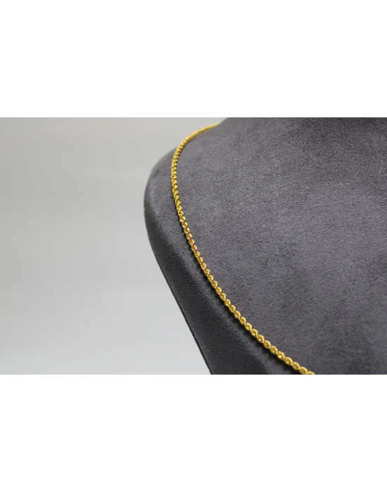 14 Ayar Altın Halat Modeli Zincir Kolye 3.56 GR 55 CM