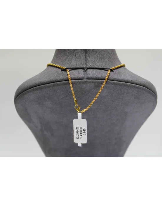 14 Ayar Altın Halat Modeli Zincir Kolye 3.56 GR 55 CM
