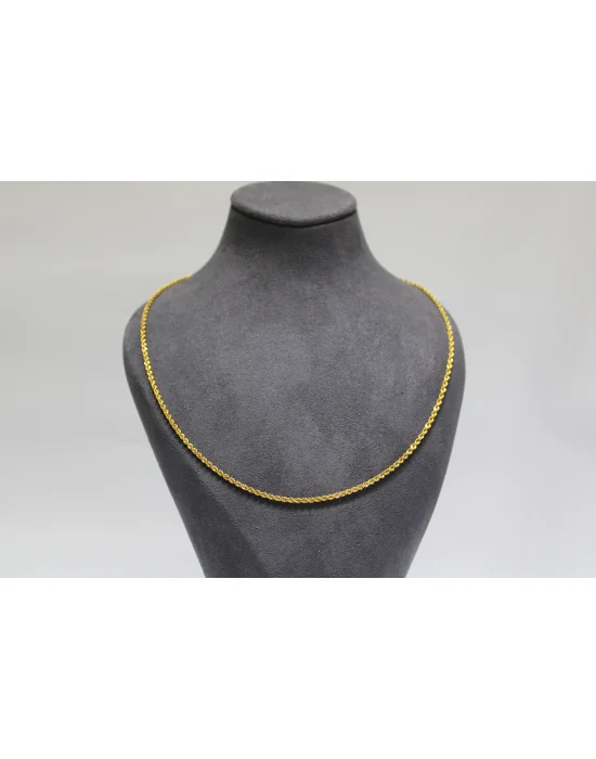 14 Ayar Altın Halat Modeli Zincir Kolye 3.56 GR 55 CM