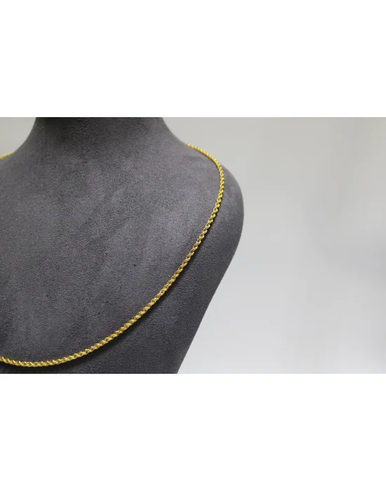 14 Ayar Altın Halat Modeli Zincir Kolye 3.59GR 65 CM