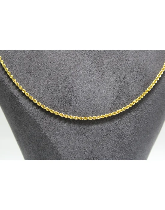 14 Ayar Altın Halat Modeli Zincir Kolye 3.59GR 65 CM