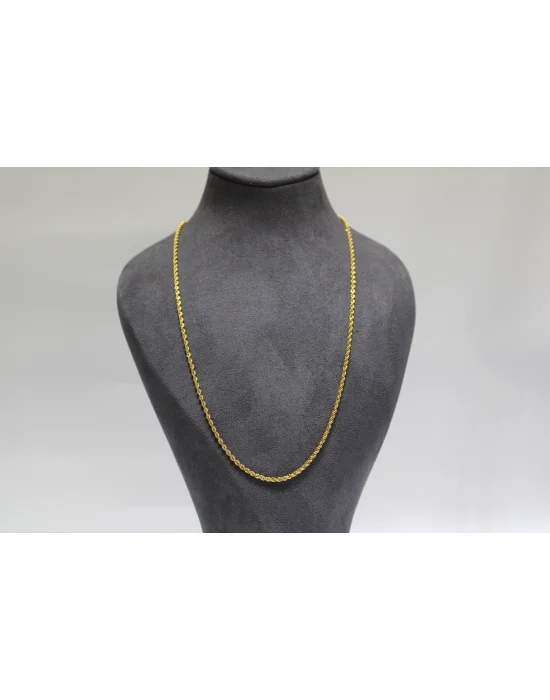 14 Ayar Altın Halat Modeli Zincir Kolye 3.59GR 65 CM