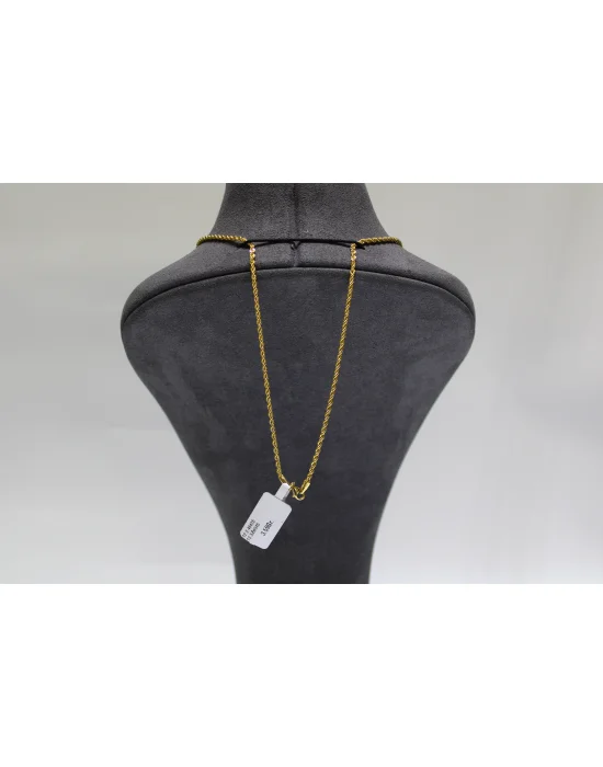 14 Ayar Altın Halat Modeli Zincir Kolye 3.59GR 65 CM