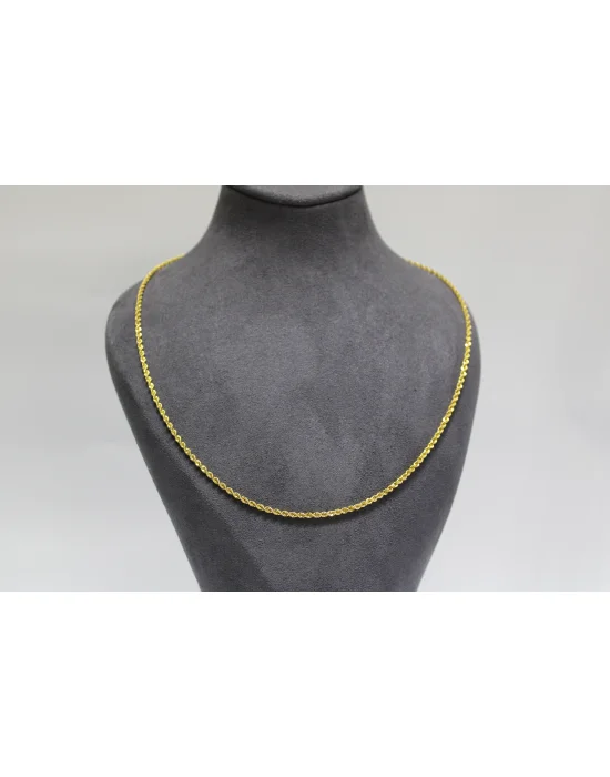 14 Ayar Altın Halat Modeli Zincir Kolye 3.59GR 65 CM