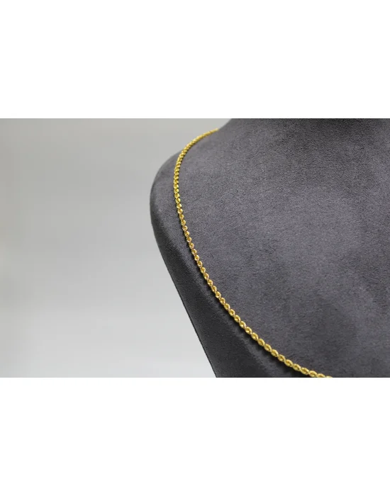 14 Ayar Altın Halat Modeli Zincir Kolye 3.60 GR 60 cm