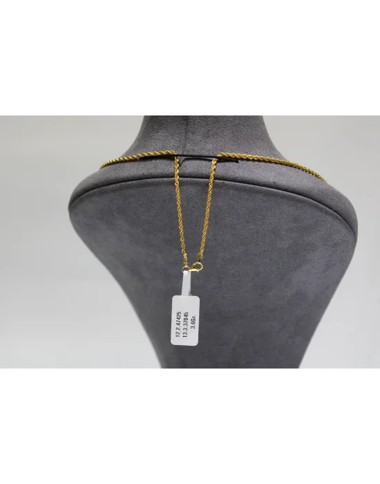 14 Ayar Altın Halat Modeli Zincir Kolye 3.60 GR 60 cm