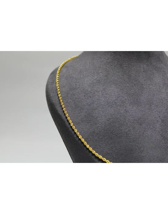 14 Ayar Altın Halat Modeli Zincir Kolye 3.61 GR 60 CM