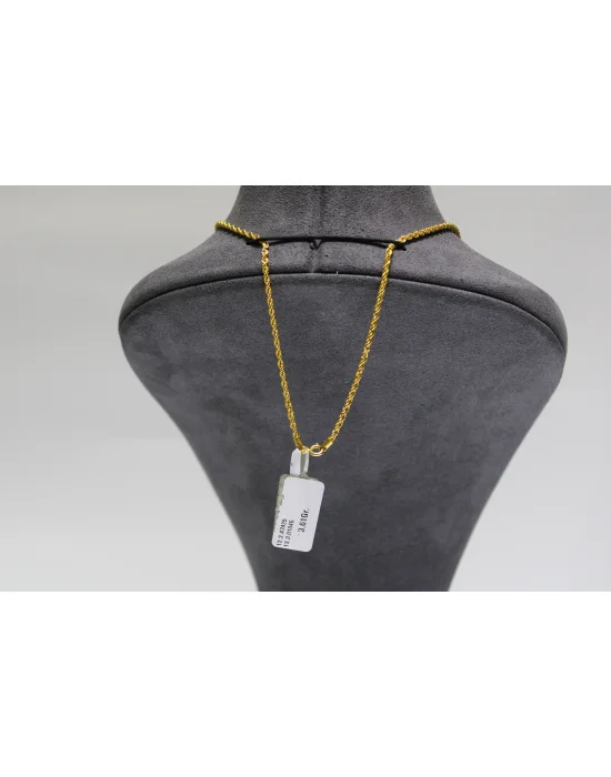 14 Ayar Altın Halat Modeli Zincir Kolye 3.61 GR 60 CM
