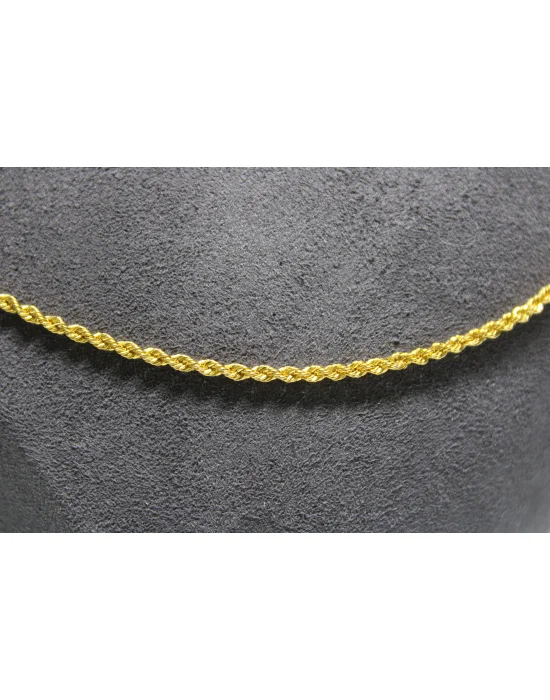 14 Ayar Altın Halat Modeli Zincir Kolye 3.61 GR 60 CM
