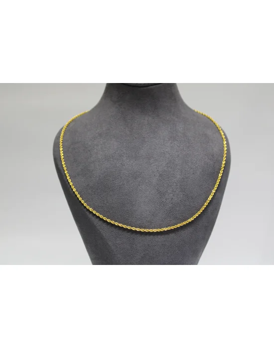 14 Ayar Altın Halat Modeli Zincir Kolye 3.61 GR 60 CM