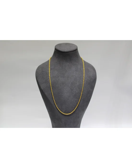 14 Ayar Altın Halat Modeli Zincir Kolye 3.61 GR 60 CM