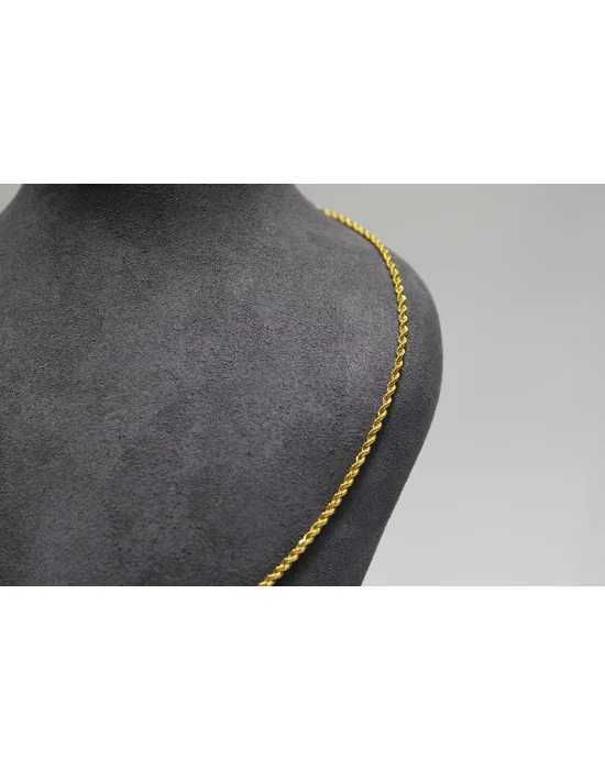14 Ayar Altın Halat Modeli Zincir Kolye 3.61 GR 60 CM