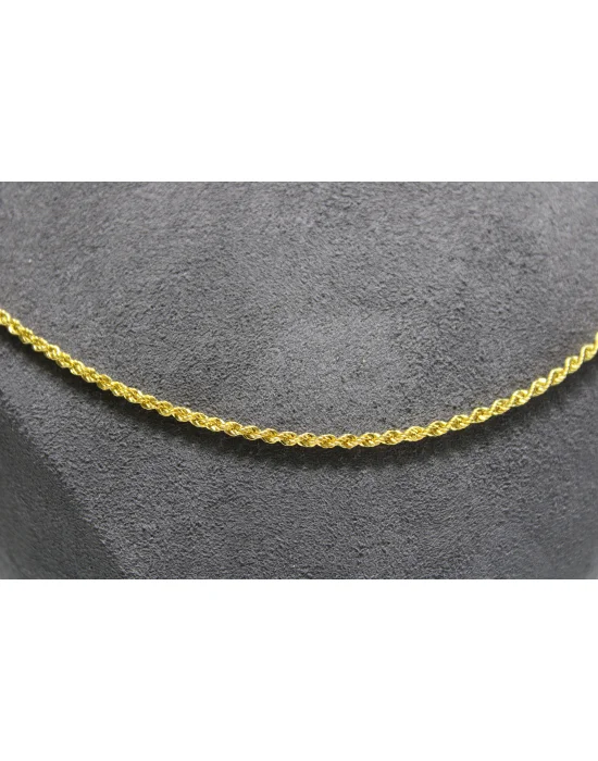 14 Ayar Altın Halat Modeli Zincir Kolye 3.63 GR 65 CM