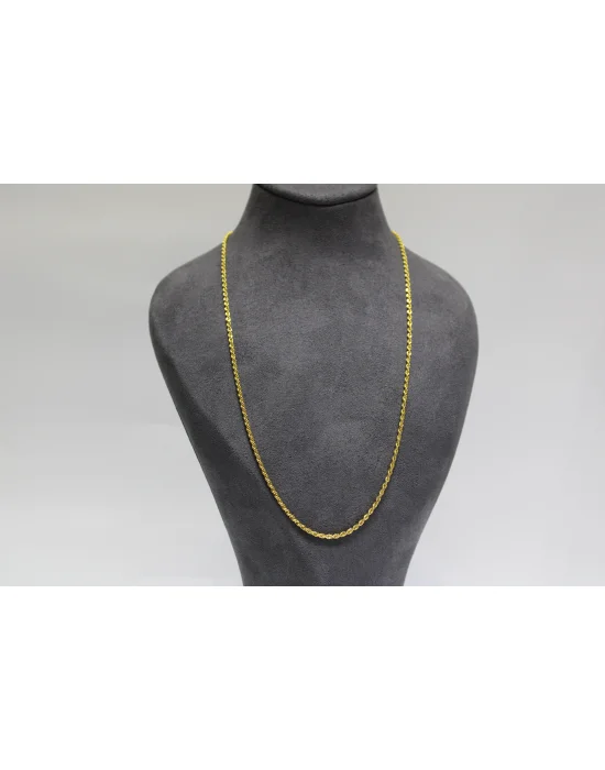 14 Ayar Altın Halat Modeli Zincir Kolye 3.63 GR 65 CM