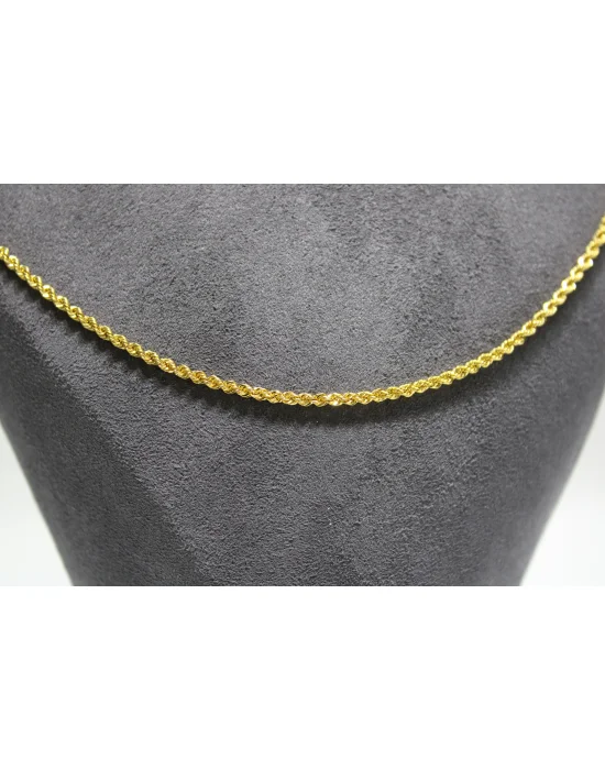 14 Ayar Altın Halat Modeli Zincir Kolye 3.67 GR