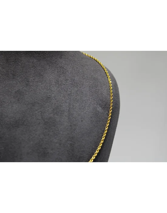 14 Ayar Altın Halat Modeli Zincir Kolye 3.69 GR 70 CM