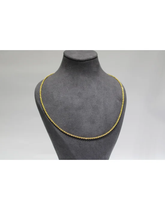14 Ayar Altın Halat Modeli Zincir Kolye 3.69 GR 70 CM