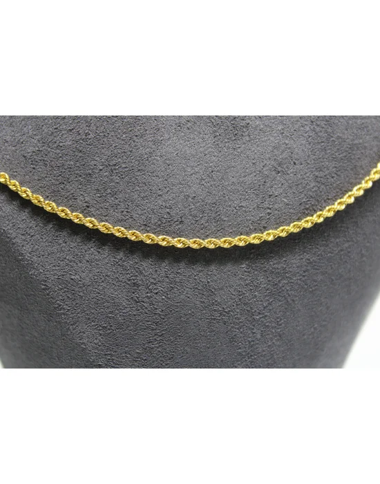 14 Ayar Altın Halat Modeli Zincir Kolye 3.69 GR 70 CM