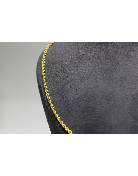 14 Ayar Altın Halat Modeli Zincir Kolye 3.90 GR 50 CM